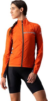 Castelli Women's Squadra Stretch Cycling Jacket AW21 - FIERY RED-DARK GRAY - XS, FIERY RED-DARK GRAY
